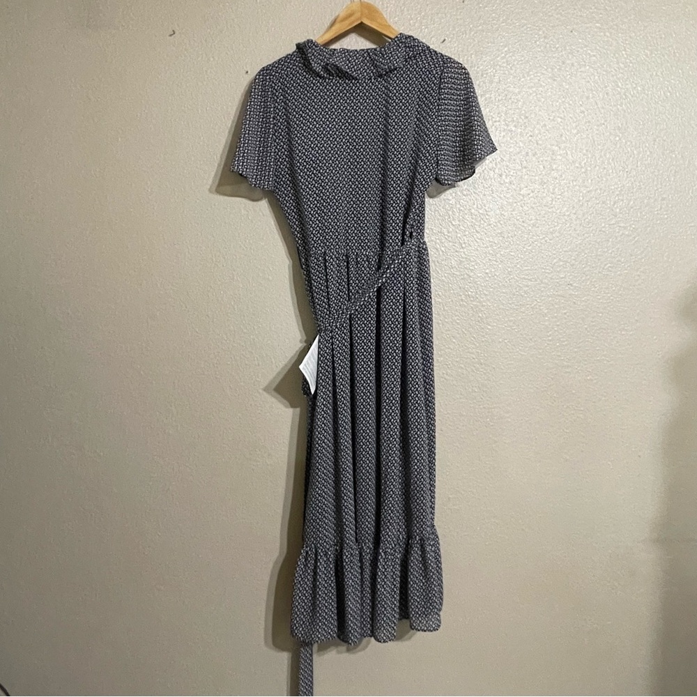 Michael Michael Kors Wrap Dress Ruffle Midi Dress - Picture 7 of 16